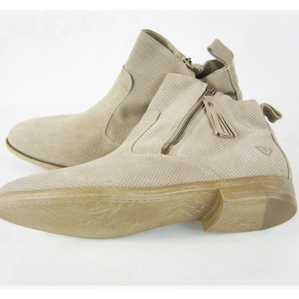Tamaris Cigarra Perforated Ankle Bootie-Biege-Sz 40/9.5 Versatile Chic Timeless - Picture 5 of 10
